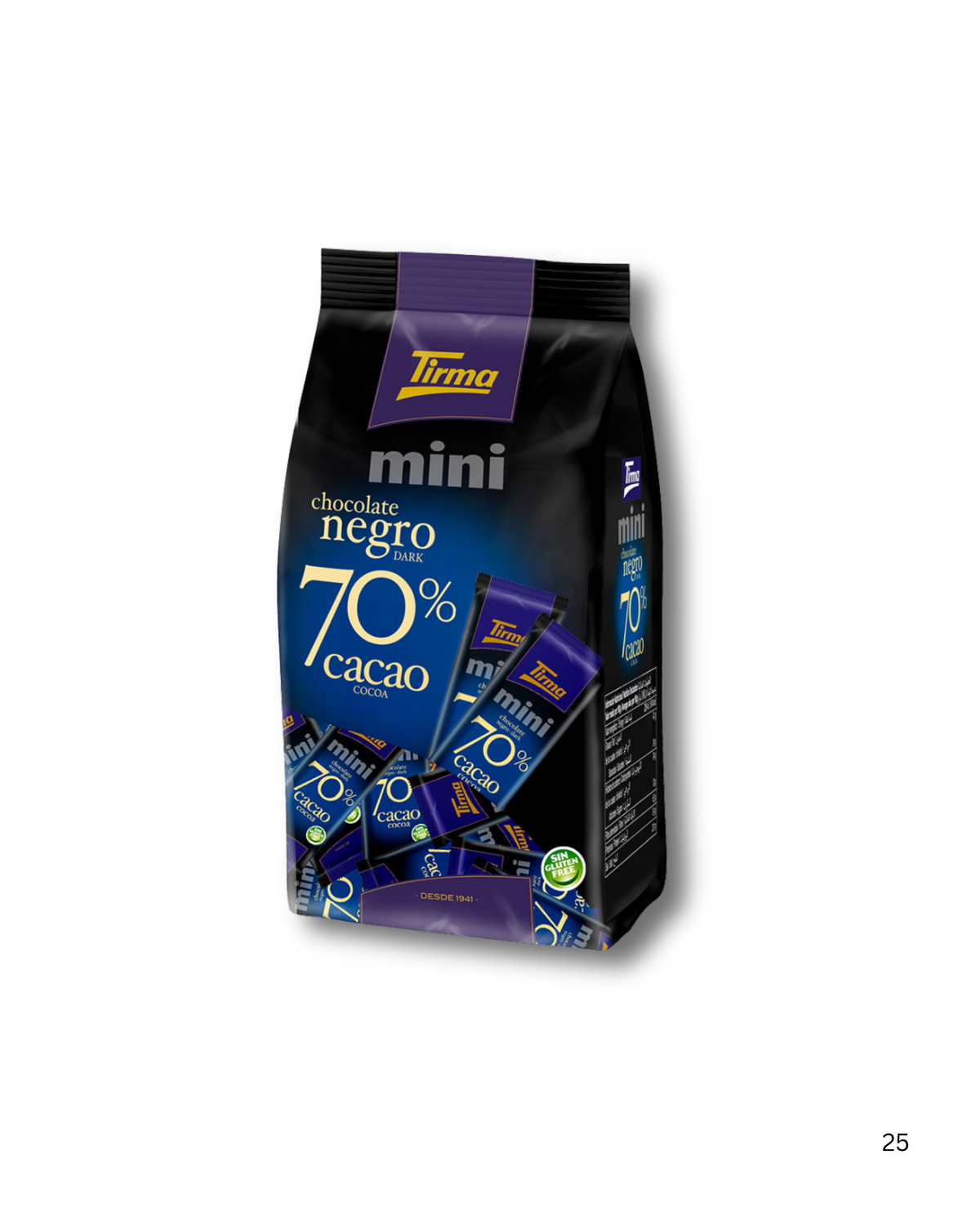 Tirma Mini Chocolate Negro 70% Cacao